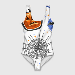 Купальник-боди 3D женский Holiday halloween, цвет: 3D-принт