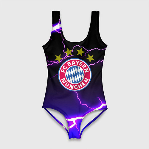 Женский купальник-боди Bayern Mnchen молнии шторм / 3D-принт – фото 1