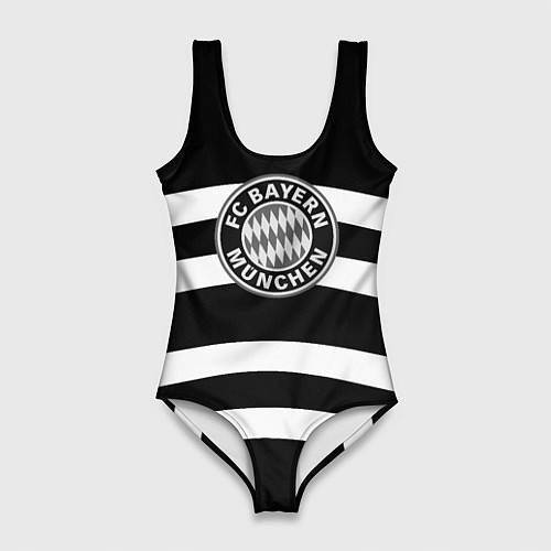 Женский купальник-боди Bayern Mnchen волны / 3D-принт – фото 1