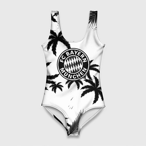 Женский купальник-боди Бавария Мюнхен тропики / 3D-принт – фото 1