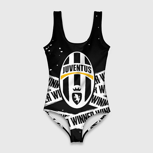 Женский купальник-боди Juventus подедитель краски / 3D-принт – фото 1