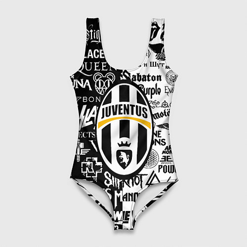 Женский купальник-боди Juventus рок музыка / 3D-принт – фото 1