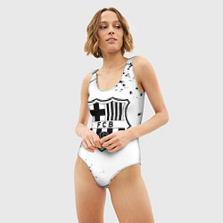 Купальник-боди 3D женский Barcelona брызги красок, цвет: 3D-принт — фото 2