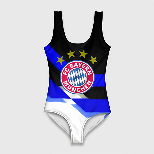 Женский купальник-боди Бавария Мюнхен полосы спорт / 3D-принт – фото 1