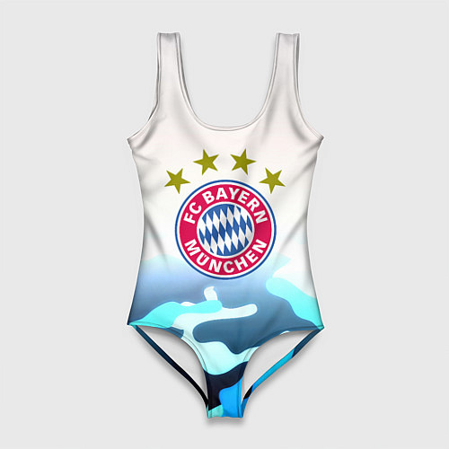 Женский купальник-боди Бавария Мюнхен камуфляж / 3D-принт – фото 1