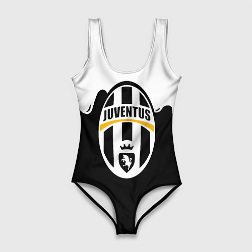 Женский купальник-боди Juventus капли красок / 3D-принт – фото 1