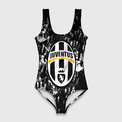 Женский купальник-боди Ювентус текстура руки краски / 3D-принт – фото 1