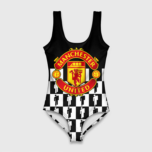 Женский купальник-боди Манчестер Юнайтед люди паттерн / 3D-принт – фото 1
