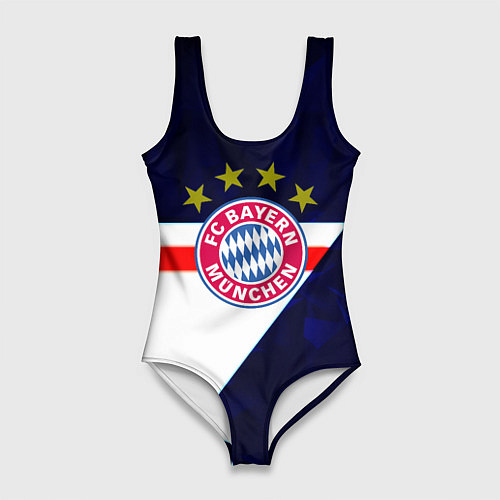 Женский купальник-боди Бавария звезды геометрия / 3D-принт – фото 1