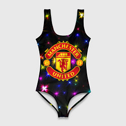 Женский купальник-боди Манчестер Юнайтед праздничные огни