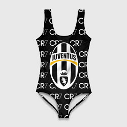 Женский купальник-боди Juventus sport pattern