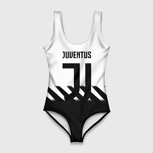 Женский купальник-боди Ювентус полосы геометрия линии / 3D-принт – фото 1