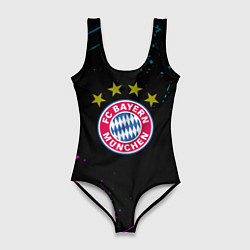 Женский купальник-боди Бавария Мюнхен неоновый всплеск