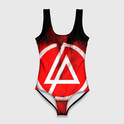 Женский купальник-боди Linkin Park: Red style / 3D-принт – фото 1