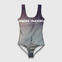 Купальник-боди 3D женский Imagine Dragons: Night Visions, цвет: 3D-принт