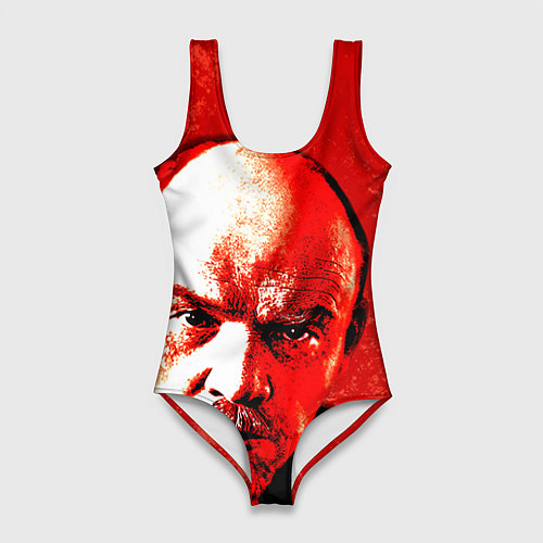 Женский купальник-боди Red Lenin / 3D-принт – фото 1
