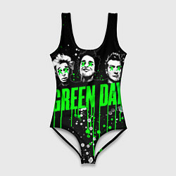 Купальник-боди 3D женский Green Day: Acid Colour, цвет: 3D-принт