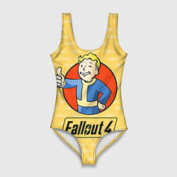 Купальник-боди 3D женский Fallout 4: Pip-Boy, цвет: 3D-принт