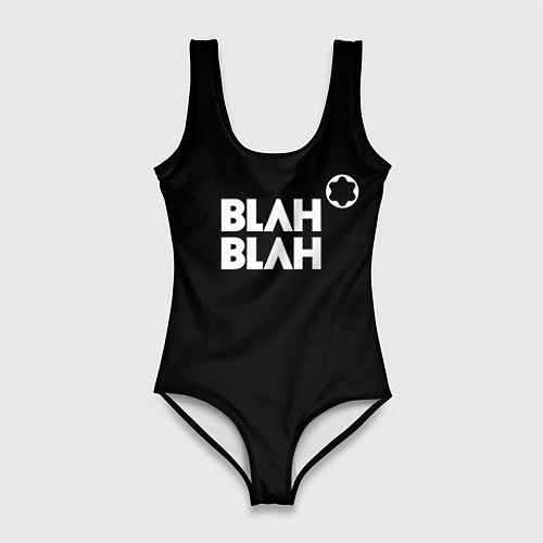 Женский купальник-боди Blah-blah / 3D-принт – фото 1