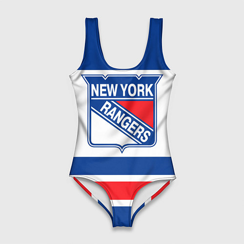 Женский купальник-боди New York Rangers / 3D-принт – фото 1