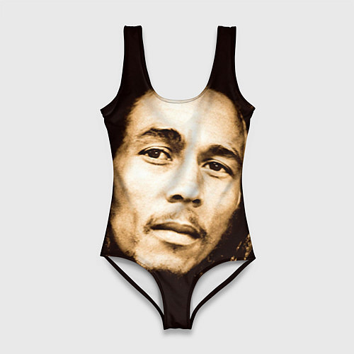 Женский купальник-боди Взгляд Боба Марли / 3D-принт – фото 1