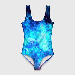 Женский купальник-боди Голубая вселенная
