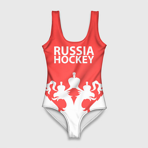 Женский купальник-боди Russia Hockey / 3D-принт – фото 1