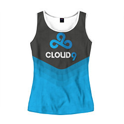 Майка-безрукавка женская Cloud 9 Uniform, цвет: 3D-белый