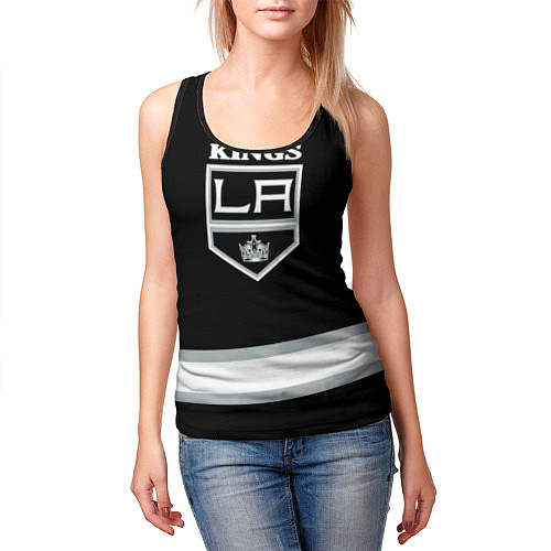 Женская майка без рукавов Los Angeles Kings NHL / 3D-Черный – фото 3