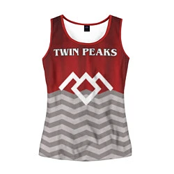 Майка-безрукавка женская Twin Peaks, цвет: 3D-красный
