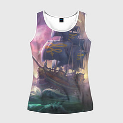 Майка-безрукавка женская Sea of thieves, цвет: 3D-белый
