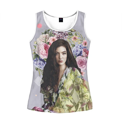 Женская майка без рукавов Lorde Floral / 3D-Белый – фото 1