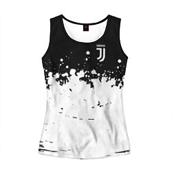 Майка-безрукавка женская FC Juventus Sport, цвет: 3D-черный