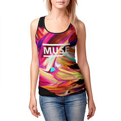 Майка-безрукавка женская MUSE: Neon Colours, цвет: 3D-черный — фото 2