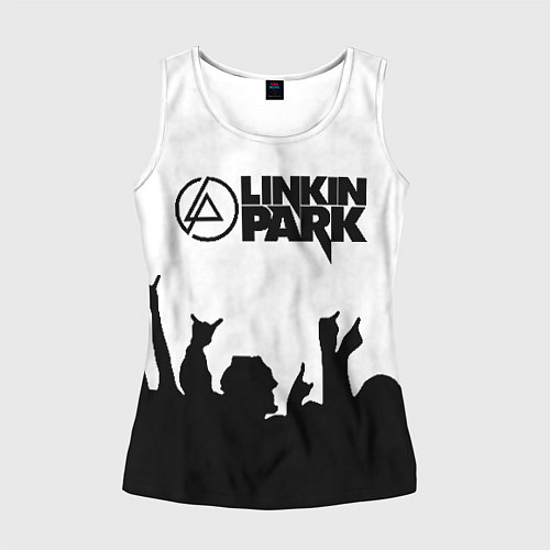 Женская майка без рукавов LINKIN PARK / 3D-Белый – фото 1