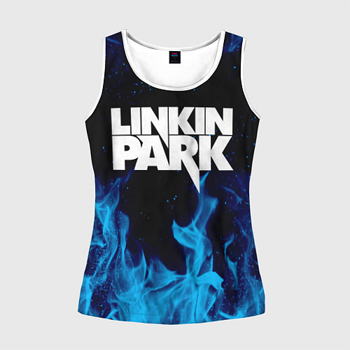 Женская майка без рукавов LINKIN PARK / 3D-Белый – фото 1