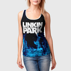 Майка-безрукавка женская LINKIN PARK, цвет: 3D-белый — фото 2