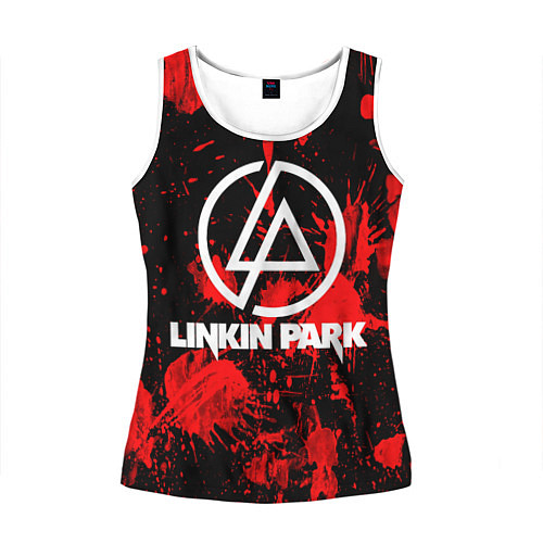 Женская майка без рукавов Linkin Park / 3D-Белый – фото 1