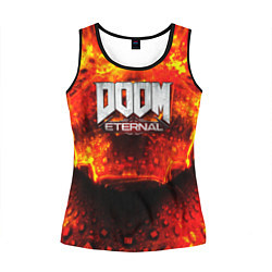 Майка-безрукавка женская Doom Eternal, цвет: 3D-черный