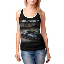 Майка-безрукавка женская BMW Z, цвет: 3D-белый — фото 2