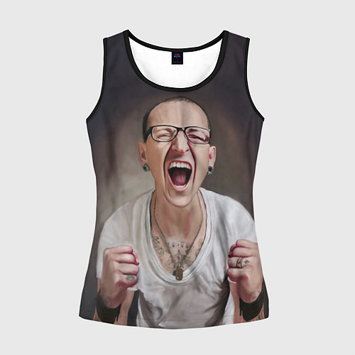 Женская майка без рукавов ЧЕСТЕР / 3D-Черный – фото 1