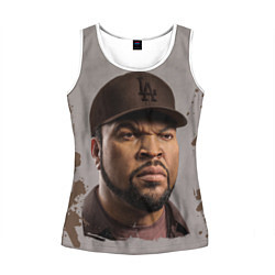 Майка-безрукавка женская Ice Cube Айс Куб Z, цвет: 3D-белый