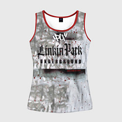 Майка-безрукавка женская LP Underground 3 0 - Linkin Park, цвет: 3D-красный