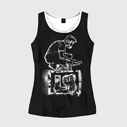 Майка-безрукавка женская Linkin Park граффити, цвет: 3D-белый