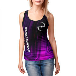 Майка-безрукавка женская Evanescence violet plasma, цвет: 3D-черный — фото 2