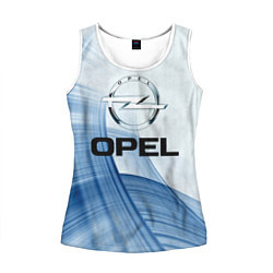 Майка-безрукавка женская Opel - logo, цвет: 3D-белый