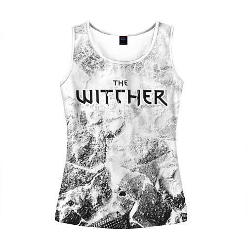 Женская майка без рукавов The Witcher white graphite / 3D-Белый – фото 1