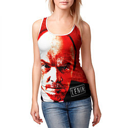 Майка-безрукавка женская Red Lenin, цвет: 3D-белый — фото 2