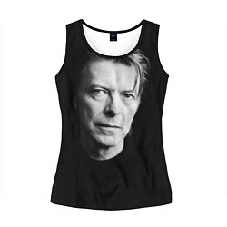 Майка-безрукавка женская David Bowie: Black Face, цвет: 3D-черный
