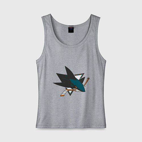 Женская майка San Jose Sharks / Меланж – фото 1